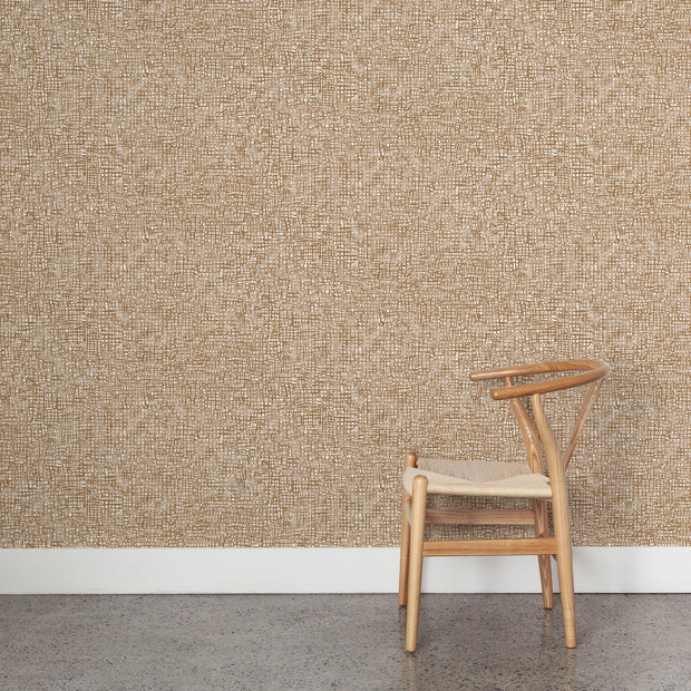 Caramel Wicker Wallpaper – Kate Nixon x Quercus & Co | Half Drop