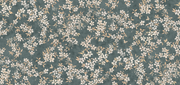 Petrol Wallpaper | Cherry Blossom, 27" Width, Half Drop, Sold by Yard