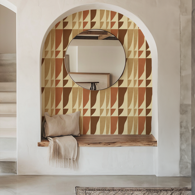 One Colorway - Waves Wallpaper - Non-Woven Fiber, Straight Match | Supply Showroom