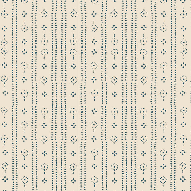 Ice Navy Wallpaper – Birdlip Path Collection | Coated Parchment Wallcovering