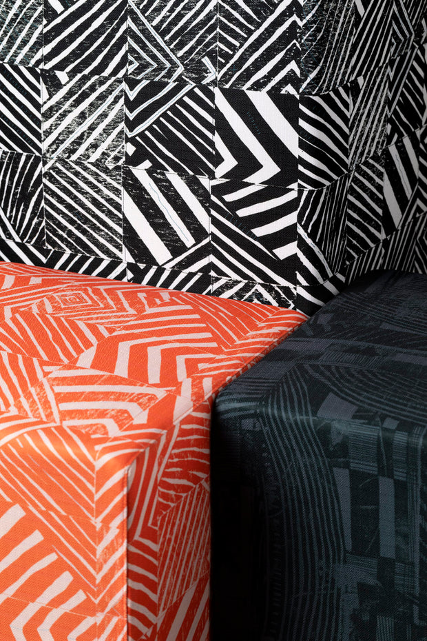 Onyx Indoor Poly Weave Defragmentation Fabric – Willie Weston x Lisa Waup