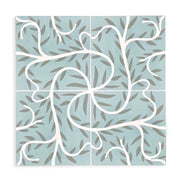 Forest Green/Blanc/Fountain - Tile