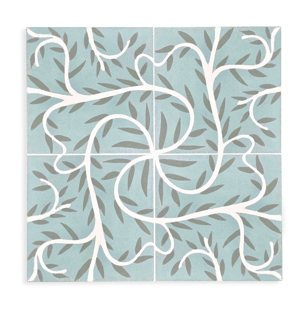 Forest Green/Blanc/Fountain - Tile