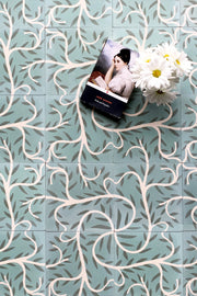 Forest Green/Blanc/Fountain - Tile
