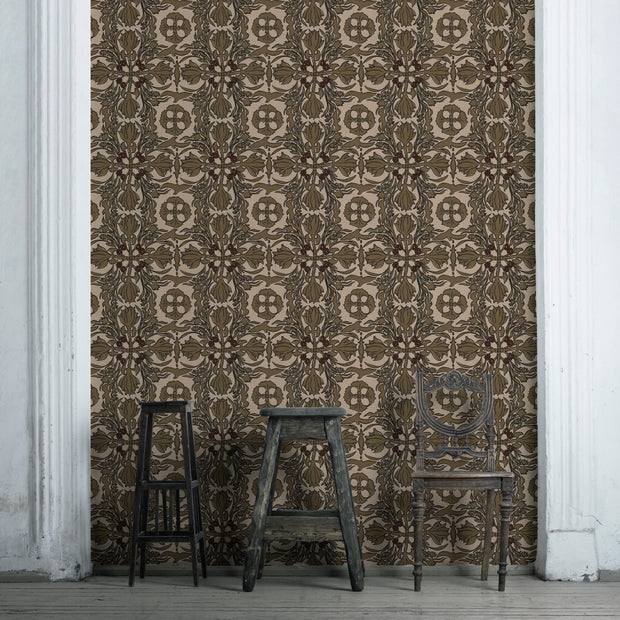 Wings - Vintage Scarf Wallpaper - Premium Quality | Supply Showroom