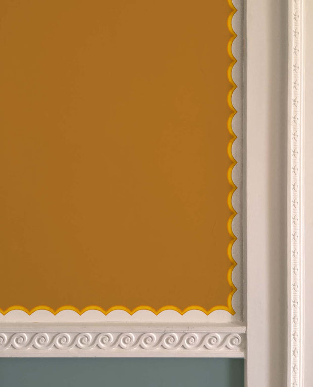 Yellow - WP Scalloped Wallpaper Border, Non Woven, 10m Roll