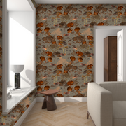 Aleteo Tobacco Wallpaper – Luxury 3-Panel Roll, Bold Wall Mural