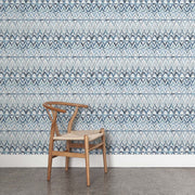 Bargello Wallpaper – Venice Blue | Luxury Designer WP by the Yard