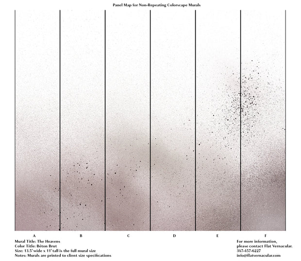 Béton Brut Mural Wallpaper – The Heavens | Non-Woven, 11' Panel