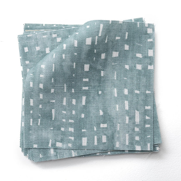 Peacock - Cloudburst Fabric - 100% Linen - 56" Repeat | Supply Showroom