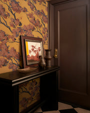 Gold Wallpaper – Cypress | 34" Fineweave, Sold by Yard