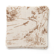 Sand Bank Dunes Fabric – 100% Linen, 59" Width, 56" x 27.6" Repeat