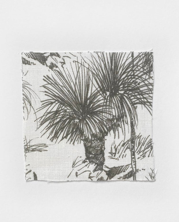 Charcoal - Grasstree - Linen Fabric - Premium Quality | Supply Showroom