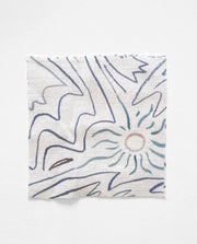 Winter Sunbird 100% Linen Fabric - 59" Width, 28" x 28" Repeat | SupplyShowroom