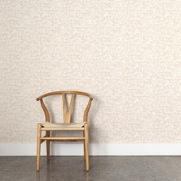 Facet Wallpaper – Eggshell | Modern Geometric Designer WP by Yard