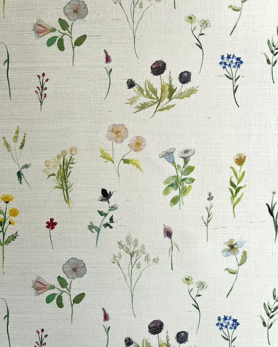 Flaxen Fields Grasscloth Wallpaper – Meadow Collection | Natural Texture
