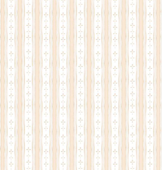 Peach Flower Stripe Linen Fabric – Sold by Yard | Supply Showroom