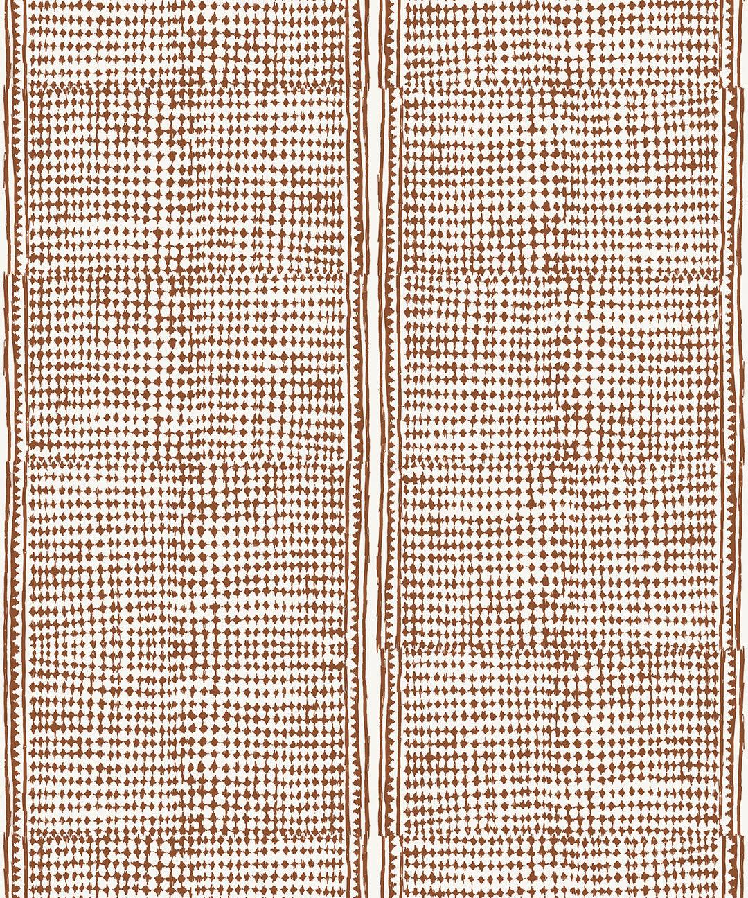 Rust Indie Wallpaper – Designer Pattern Yard Wallcovering – SUPPLY Showroom