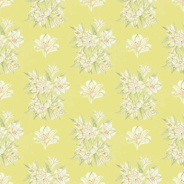 Lilies Wallpaper – Saffron | Warm Botanical Floral Wall Covering