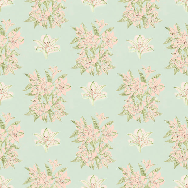 Lilies Wallpaper – Sage | Serene Botanical Floral Wall Covering