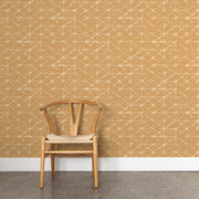 Linea Wallpaper – Buckskin | Straight Match WP by Yard