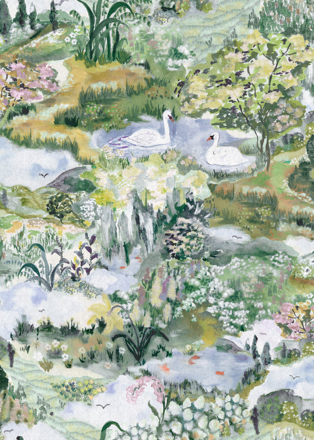 Linden Meadow Wallpaper – Laura Chautin Artist Series Wallcovering
