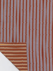 Rust Snag Stripe Fabric – Reversible, 53" Width