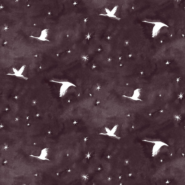 Deep Crimson - Starlit Fabric - 100% Linen - 56" Repeat | Supply Showroom