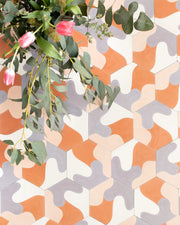 White & Terra Cotta - Tile