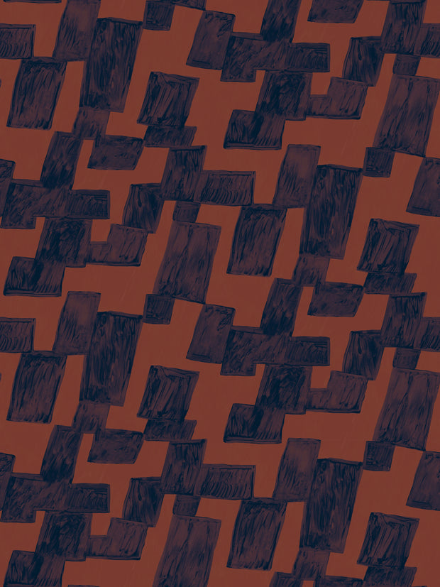 Land + Sea Wallpaper - Windows Design, Sold by 10 Yard Roll