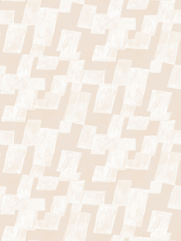 White on White Tea Wallpaper - Windows Design, Sold by 10 Yard Roll