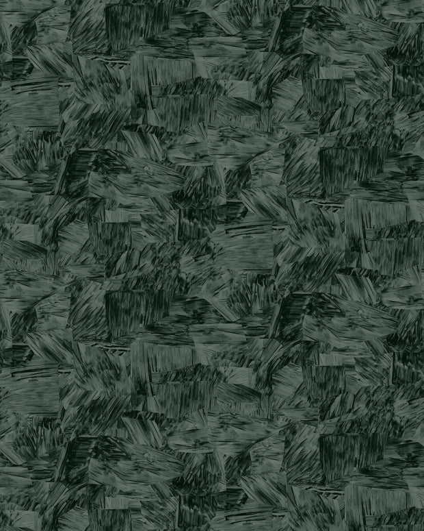 Dark green textured pattern-Velvet Ivy Wallpaper – Baptiste | 10 Yard Roll, Half Drop, Clay Coat