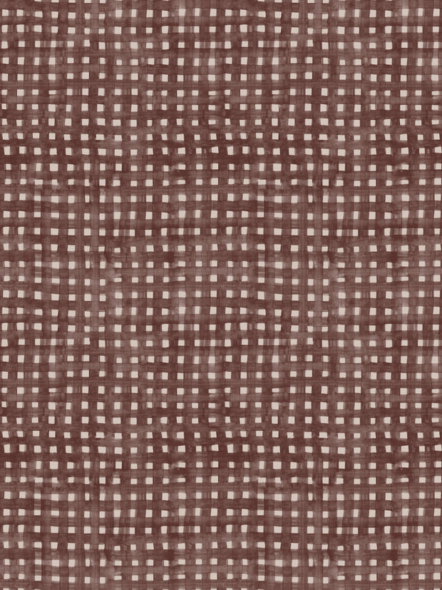 Mulberry on Blush - WP Crosswise Wallpaper, 27" Width, 10 Yard Roll