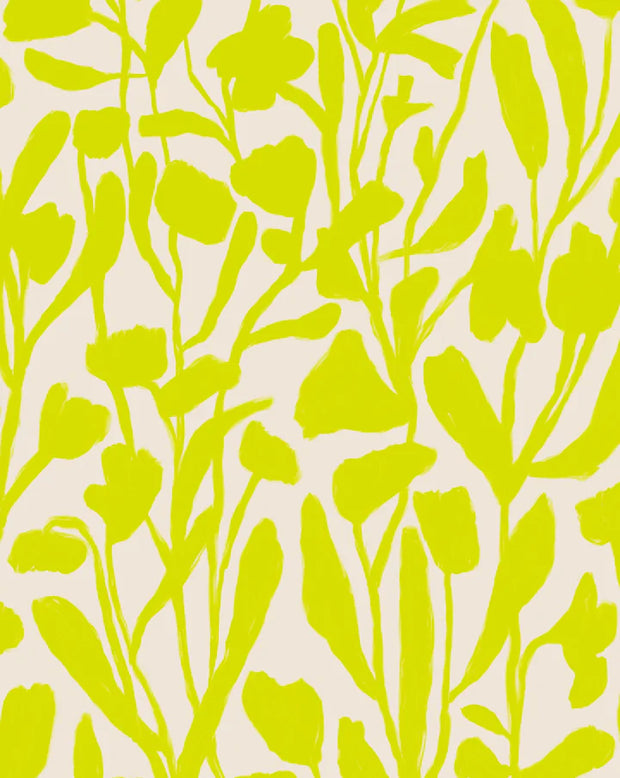 Sunrise Late Spring Wallpaper – Warm Botanical Floral, 10 Yard Roll