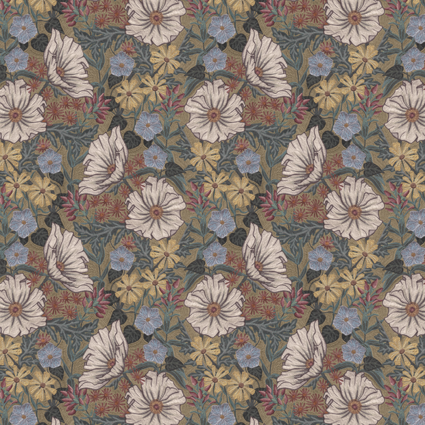 Antique Wallpaper – Wild Posy Collection | Luxury Ultra Clay Coated Wallcovering