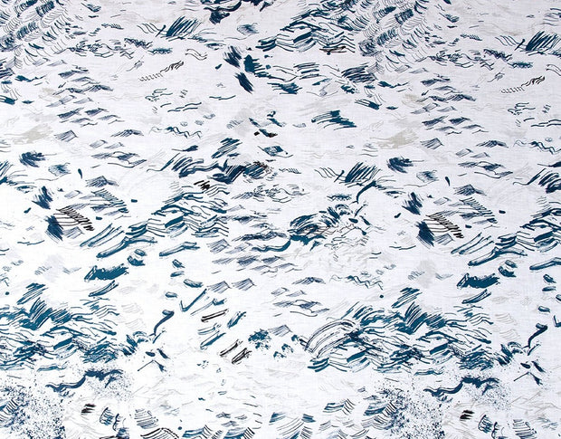 Indigo on White - F