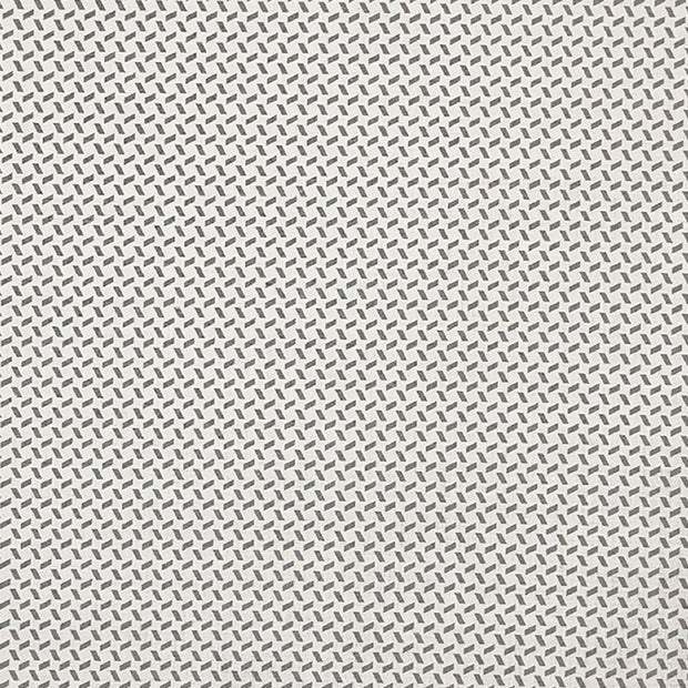 Grey on Natural - Criss Cross Fabric - 100% Linen | Supply Showroom