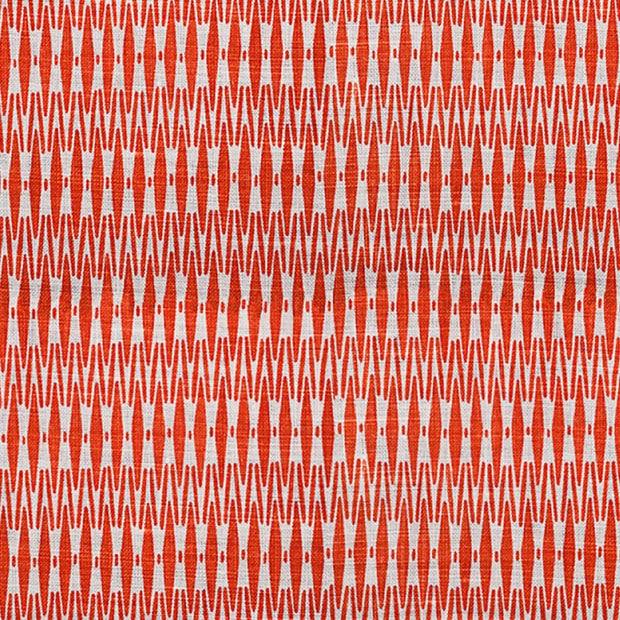 Flame on White - 100% Linen Fabric - Pictish Pattern | Supply Showroom