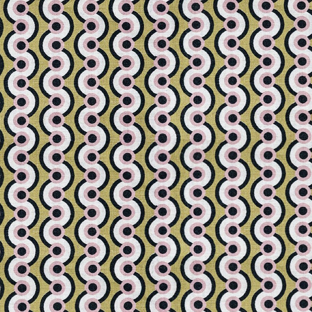 Ola Fabric in Pear Drop | 132cm Width, 3.6cm x 4cm Repeat – 100% Linen