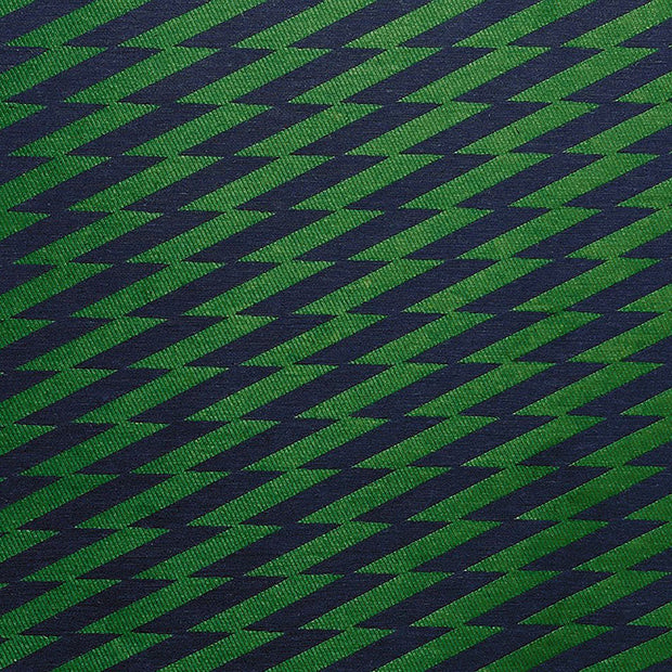 Midnight Zig Zag Woven Fabric - Viscose, Cotton, Flax Blend | Supply Showroom