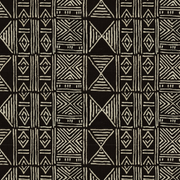 Black Classic Mud Cloth - F