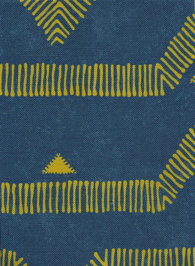 Navy Arches Fabric – 53% Linen, 47% Cotton, 54" Wide | Supply Showroom