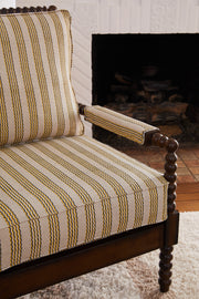 Flax – Odette Fabric | Hand Block Printed Linen Cotton | Supply Showroom
