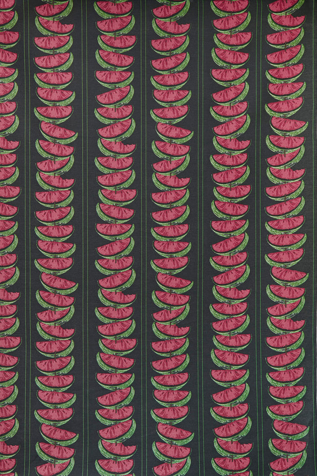 Charcoal/Red - Watermelon Fabric - Premium Quality | Supply Showroom