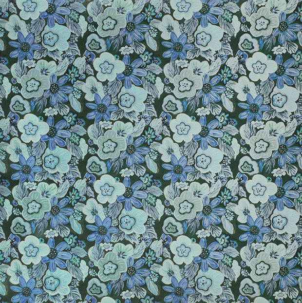 Teal Boogie Oogie Oogie Wallpaper – Sold by Yard | 6–8 Week Lead Time