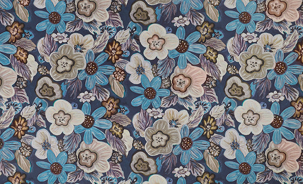 Blue Boogie Oogie Oogie Wallpaper – Sold by Yard | 6–8 Week Lead Time