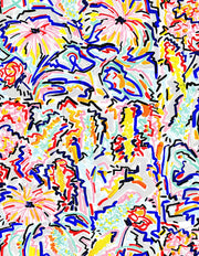 A Joyful Blossom - Linen Cotton Blend Fabric - Elegant Design | Supply Showroom