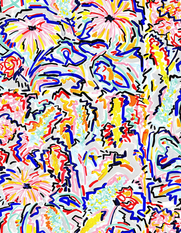 A Joyful Blossom - Linen Cotton Blend Fabric - Elegant Design | Supply Showroom