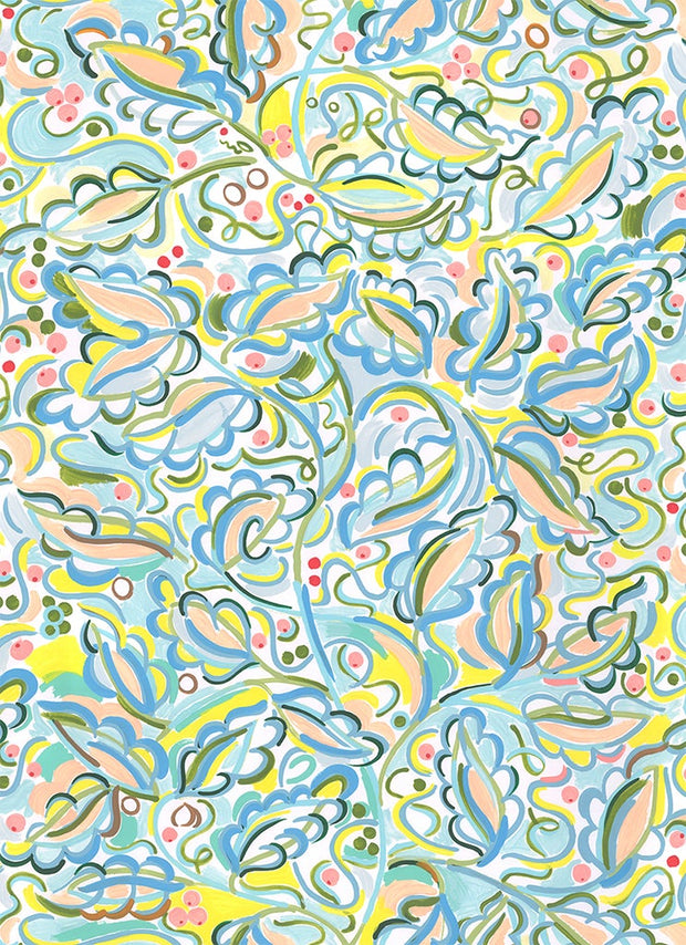 Enchanted Leaves - Linen Cotton Blend Fabric - Premium Quality | Supply Showroom