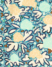 Jade - Blue Linen Cotton Blend Fabric - Premium Quality | Supply Showroom